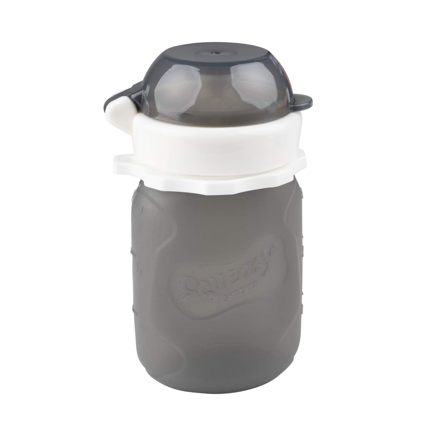 Squeasy Gear Food Pouch Snacker - 3.5oz - Grey-Mountain Baby